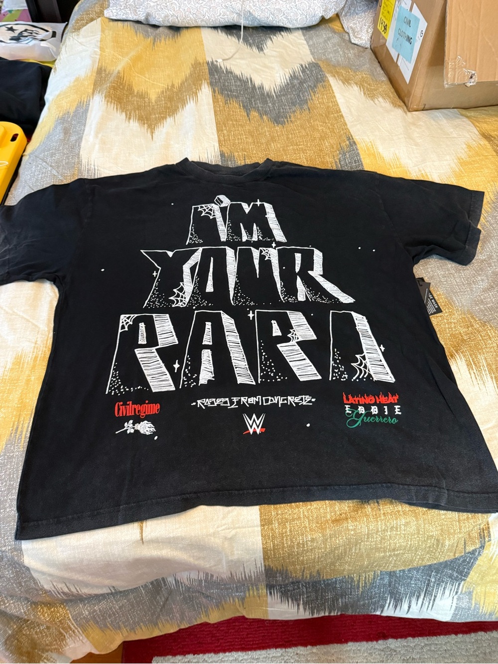 Civil Regime WWE Black "I'm Your Papa" Short Sleeve Graphic Tee size 2X
